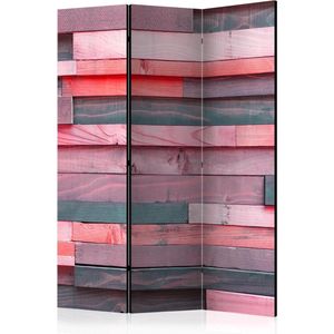 Kamerscherm - Scheidingswand - Vouwscherm - Pink Manor [Room Dividers] 135x172 - Artgeist Vouwscherm