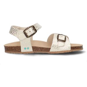 BunniesJR Babette Beach Meisjes Platte Sandalen - Beige/Print - Imitatieleer - Gesp