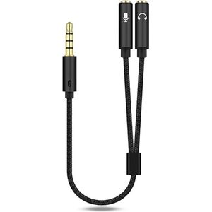 Jack Female naar 2x Aux Splitter - 3,5 mm (AUX) Audio Headset Microfoon Splitter