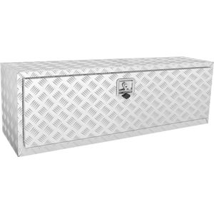 VEVOR Chassis vrachtwagen box, 121,9 X 43 X 46 cm Pick-Up Truck Opbergdoos, Aluminium Gereedschapskist Met Slot En Sleutel, Waterdichte Aanhangwagengereedschapskist voor Vrachtwagens, Bestelwagens, Aanhangers En Meer.