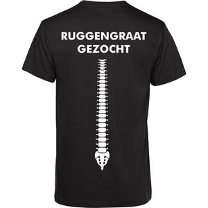 T-shirt Ruggengraat gezocht | Oktoberfest dames heren | Carnavalskleding heren dames | Foute party | Zwart | maat 4XL