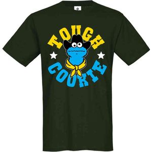 Sesame Street - Tough Cookie Heren T-shirt - L - Groen
