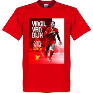 Virgil van Dijk Player of the Year T-Shirt - Rood - 4XL
