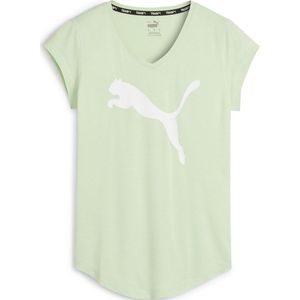 PUMA Train Favorite Heather Cat Tee Dames Sportshirt - Fresh Mint Heather