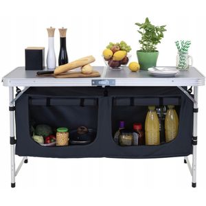 TOERISTEN KEUKENKAST opvouwbare tuintafel koffer CAMPING tafel