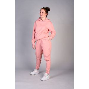 HOODIE - LOUNGEWEAR - DAMES - KATOEN - BLUSH FLEECE - BE WILD FOR A WHILE - NUDE PINK - M - 4 MATEN BESCHIKBAAR