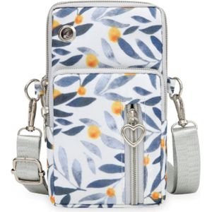Telefoontas - dames - Leafs - waterdicht - sporten - telefoon en portemonnee - afneembare schouderband