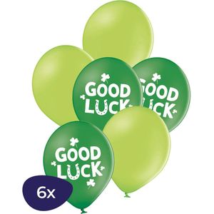 Good Luck Ballonnen - Helium Ballonnen - Geluk - Geluksbrenger - Afscheidscadeau - Geslaagd Versiering - 6 Stuks
