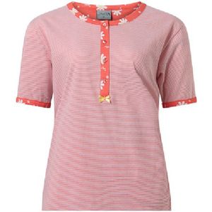 Lunatex tricot dames nachthemd Korte mouw - 224146 - L - Roze.