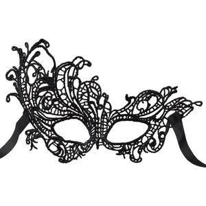 Boland - Kanten oogmasker Masquerade Zwart - Volwassenen - Showgirl - Glamour - Sexy masker - Gemaskerd bal