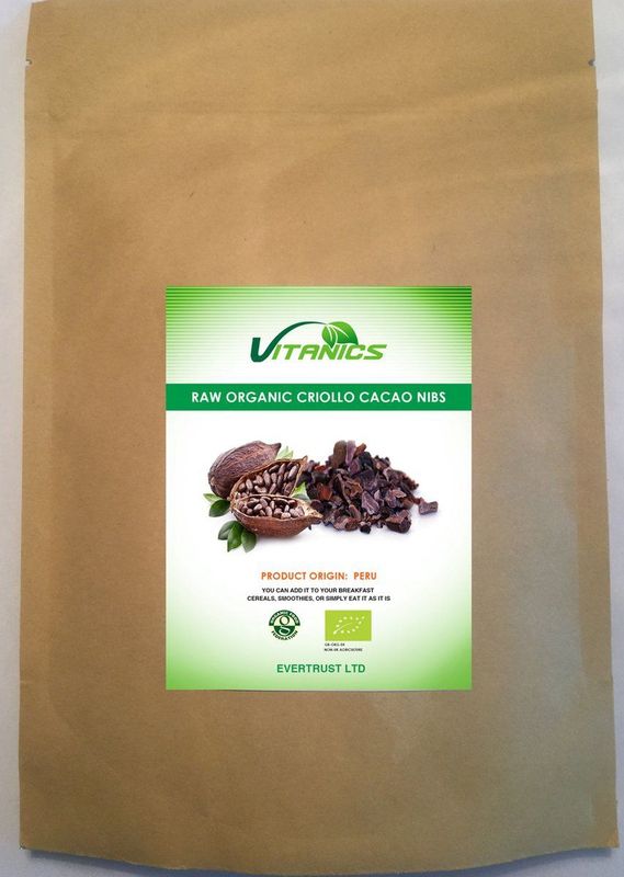 Rauwe Biologische Cacao Nibs (Raw Organic Cacao Nibs) 1kg