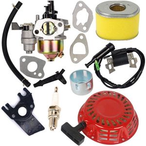 Carburateur met Luchtfilter - Bobine Terugslag Starter - Compatibel met GX140 GX160 GX200 - 5.5HP 6.5HP Motor 17210-ZE1-822