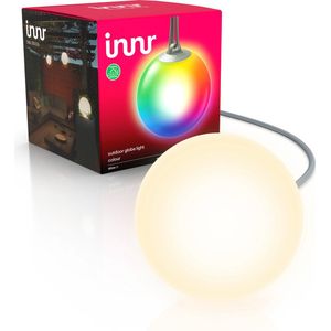 Innr Slimme Buitenverlichting Bol Color - Smart Lichtbollen - Slimme Tuinverlichting met 16 Miljoen Kleuren en alle Wittinten - Uitbreiding - Dimbaar