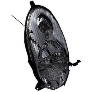 Nissan Micra, K12, 2003 - 2010 - koplamp, H4, zwart, rechts, - 05/2005