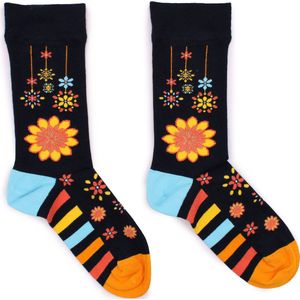 Hop Hare - Bamboe sokken - Vrolijke sokken - Grappige sokken - Happy Socks - Unisex - Mandala - Flower Power Maat 36-40
