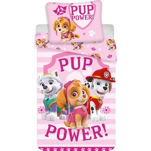 Paw Patrol BABY dekbedovertrek Pup Power - 100 x 135 / 40 x 60 cm - Katoen