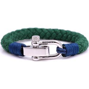 FortunaBeads Armband Heren Nautical S4 – Groen – Medium 18cm