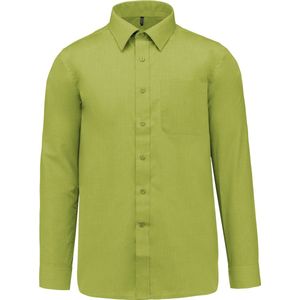 Herenoverhemd 'Jofrey' lange mouwen Kariban Lime Green maat 4XL