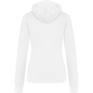 Sweatshirt Dames XXL Kariban Lange mouw White / Fine Grey 80% Katoen, 20% Polyester