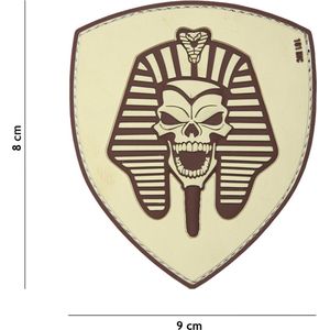 101 Inc Embleem 3D Pvc Farao Skull Beige 19006