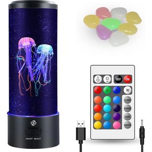 Equivera Jellyfish Lamp - Jellyfish Lavalamp - Jellyfish Nachtlamp - LED - Elektrisch - Nachtlamp - Kinderen en Volwassenen - Cadeau