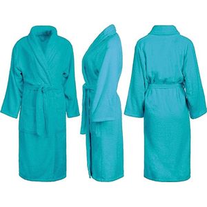 Badjas Katoen voor dames en heren, uniseks, badstof, sauna jas, ochtendjas, pluizig zacht, aqua