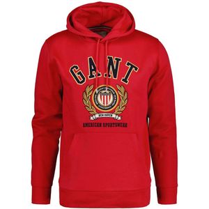 Gant Crest Capuchon Rood M Man