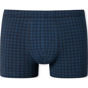 SCHIESSER Cotton Casuals boxer (1-pack) - heren shorts donkerblauw geruit - Maat: XL