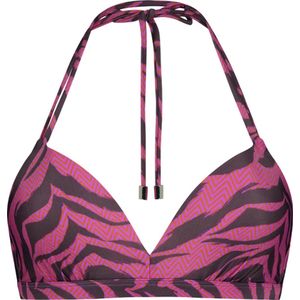 Beachlife Zigzag Zebra halter bikinitop