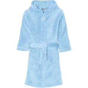 Playshoes - Fleece badjas met capuchon - Lichtblauw - maat 98-104cm