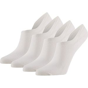 8-Pack Biologisch Katoenen No-Show Footies 158415000 Van Apollo - Unisex - Wit - 43-46