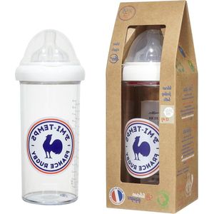 Premium 6 maanden en ouder anti-koliek fles - brede hals - licht en duurzaam - 360 ml - 3 snelheden speen - zuivere siliconen - BPA - BPS - BPF vrij
