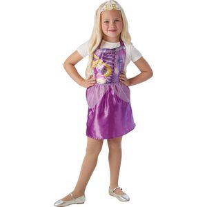 Disney Princess Rapunzel jurk met tiara voor kinderen - Verkleedkleding