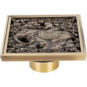 Gouden Doucheafvoer Antieke Volledig Koperen Doucheafvoerset - Luxe Afvoerputje voor Keuken Badkamer Toilet Hotel - Anti-verstopping Badkameraccessoire