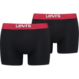 Levi's - Brief Boxershorts 2-Pack Zwart - Heren - Maat XL - Body-fit