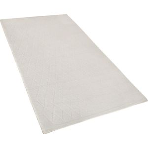 ERZIN - Laagpolig vloerkleed - Wit - 80 x 150 cm - Wol