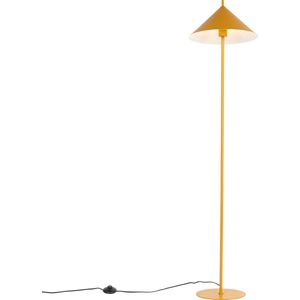 QAZQA triangolo - Design Vloerlamp | Staande Lamp - 1 lichts - H 150 cm - Geel - Woonkamer | Slaapkamer | Keuken