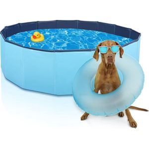 Nobleza Opvouwbare hondenzwembad - 120x30 cm - Zwembad voor dieren - Blauw