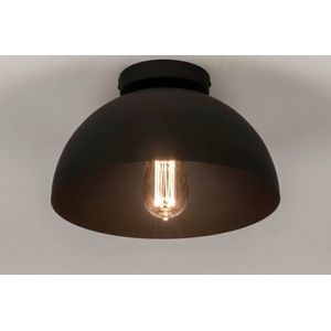 Lumidora Plafondlamp 73583 - Plafonniere - EASTON - E27 - Zwart - Metaal - ⌀ 30 cm