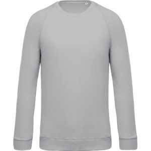 Biologische herensweater met ronde hals Kariban Snow Grey - L
