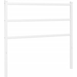 vidaXL - Hoofdbord - cm - metaal - wit