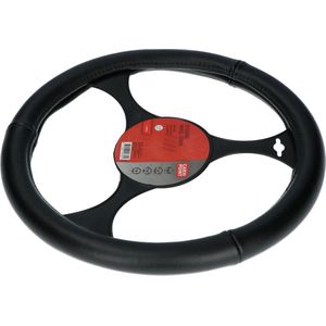 Carpoint Stuurhoes Auto - Leer Zwart - Voor sturen met een diameter van 37-39 cm