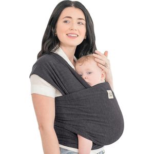 Draagdoek voor pasgeborenen - Alles in 1 rekbare babydraagdoek - draagdoek pasgeborenen vanaf de geboorte - draagdoek pasgeborenen, peuters - draagdoek vanaf de geboorte - draagdoeken (Mystic Gray)