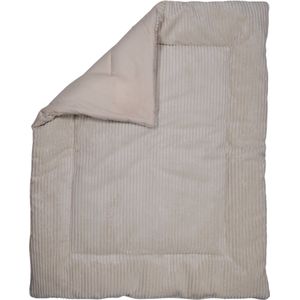 MamaLoes Velours Rib Beige 80 x 100 cm Omkeerbaar Boxkleed ML020257