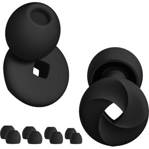 SilentBeats Oordoppen Slapen, Werk & Festival – Geluidsdemping tot 33dB – Comfortabel, Herbruikbaar & Inclusief Opbergdoosje – Siliconen Earplugs