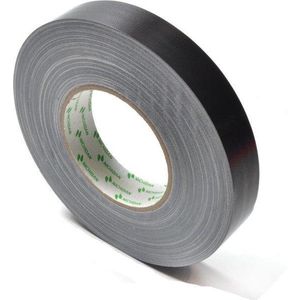 Nichiban 1200 Duct Tape 25mm/50m Zwart - Originele Gaffa Tape Zwart