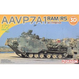 1:72 Dragon 7619 AAVP7A1 RAM/RS w/Interior w/3D Printed Parts Plastic Modelbouwpakket