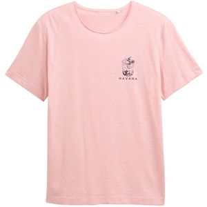 Tom Tailor - T-shirt - Heren - M - Rose - Katoen - 1046755