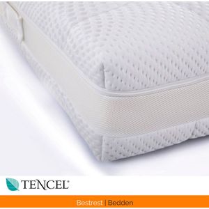 Tencel Pocketveer matras Latex 3000 – ca. 25cm dik - 100x220cm - Bestrest Bedden®