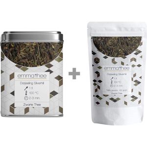 Theeblik Darjeeling Silverhill + 100 gram - Zwarte Thee - India - Darjeeling - Losse thee - 100 gram